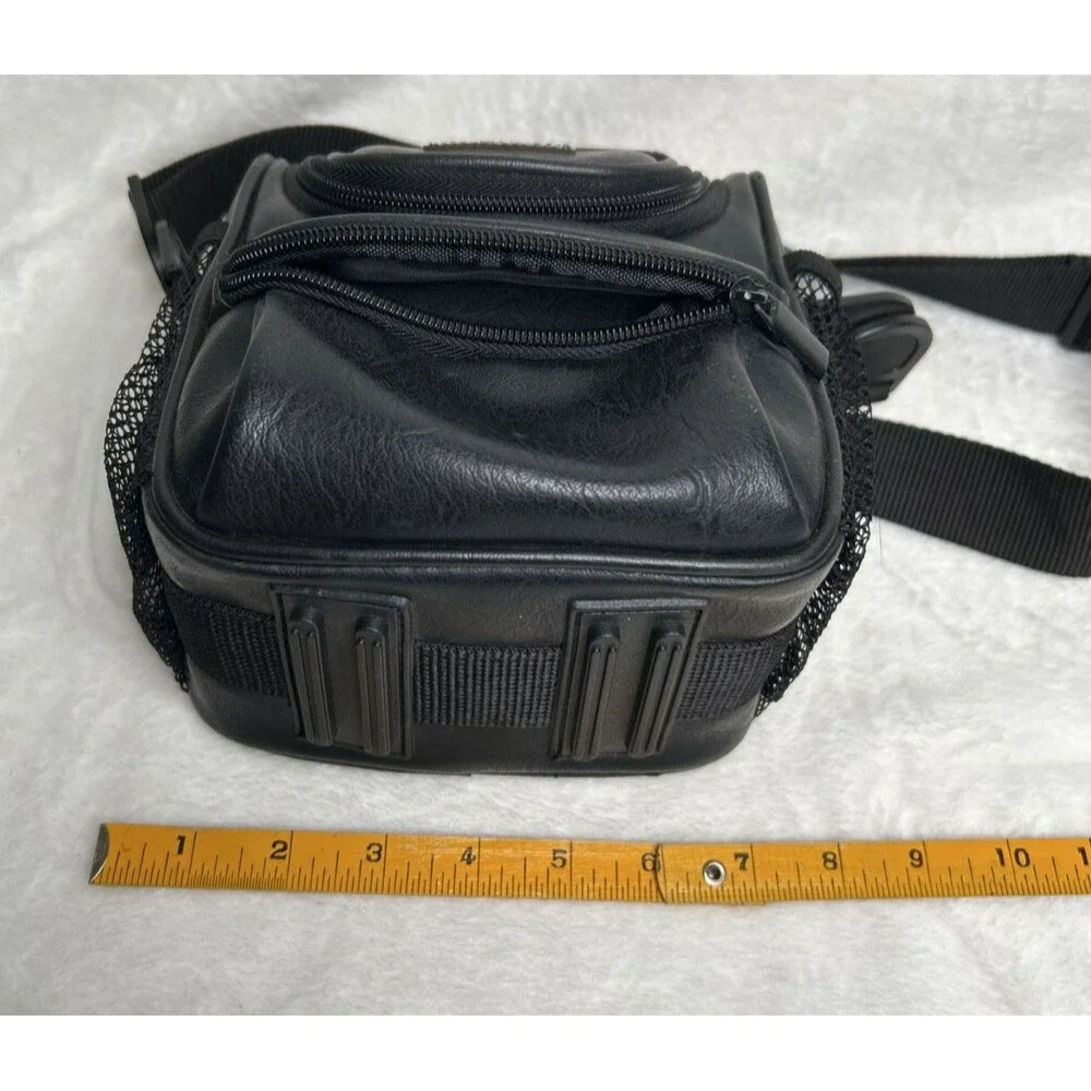 VIDPRO Black Camera Bag Case with Shoulder Strap Pockets for Organizing